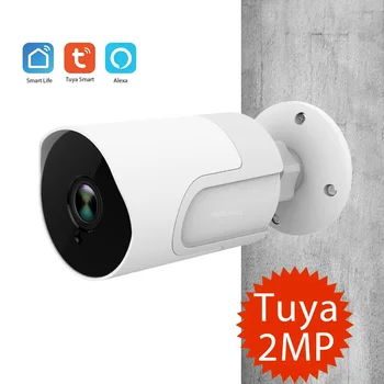 REDEAGLE Tuya 2MP WiFi HD 1080P Беспроводная камера видеонаблюдения Наружная всепогодная Дневная ночная Двусторонняя аудиосистема Smart Life APP