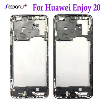 Для Huawei Enjoy 20 5G Средняя рамка Безель Лицевая панель Задняя рамка Ремонт Запасных частей для Huawei Enjoy 20 Средняя рамка с антенной