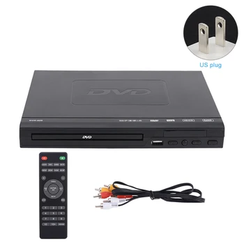 Для телевизора, совместимого с USB, DVD-плеера, музыкального видео без региона, 720P, домашнего аудио, мультимедийных фильмов и развлечений с AV-кабелем