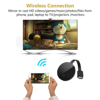 2,4 G/5G 4K Беспроводной Wifi Дисплей Приемник Ключа Беспроводной Anycast Miracast AirPlay для Chromecast Wireless TV Stick Google Home Изображение 2