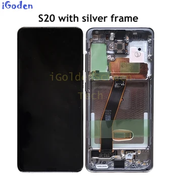 Для Samsung Galaxy S20 Lcd G980 G980F G980F/DS с Рамным Дисплеем Сенсорный Экран Дигитайзер Для Samsung s20 plus G985 G985F LCD Изображение 2