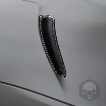 Для Toyota Supra A90 2019-2022, Декоративная полоска для выхода воздуха из капота из настоящего углеродного волокна, аксессуары для укладки автомобиля, наклейка Изображение 2