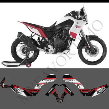 Для YAMAHA Tenere T700 XTZ 700 T7 2019 2020 2021 Наклейки на топливный бак мотоцикла, набор наклеек, протектор для багажника, багажа Изображение 2