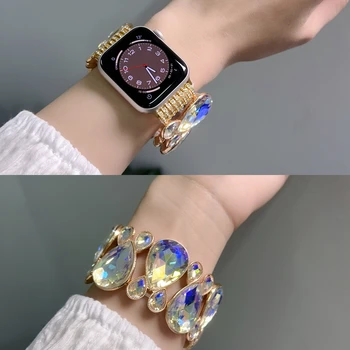 новейший роскошный ремешок для Apple Watch SE 8 7 6 5 41/ 45 мм 49 мм Ultra 4 3 2 38/ 42 мм 40 мм 44 мм браслет для iWatch Band Изображение 2