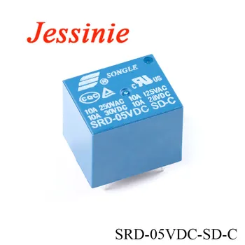 Реле 5Pin SRD-05VDC-SD-C SRD-12VDC-SD-C SRD-24VDC-SD-C DC 5V 12V 24V 5-контактное реле преобразования мощности Изображение 2